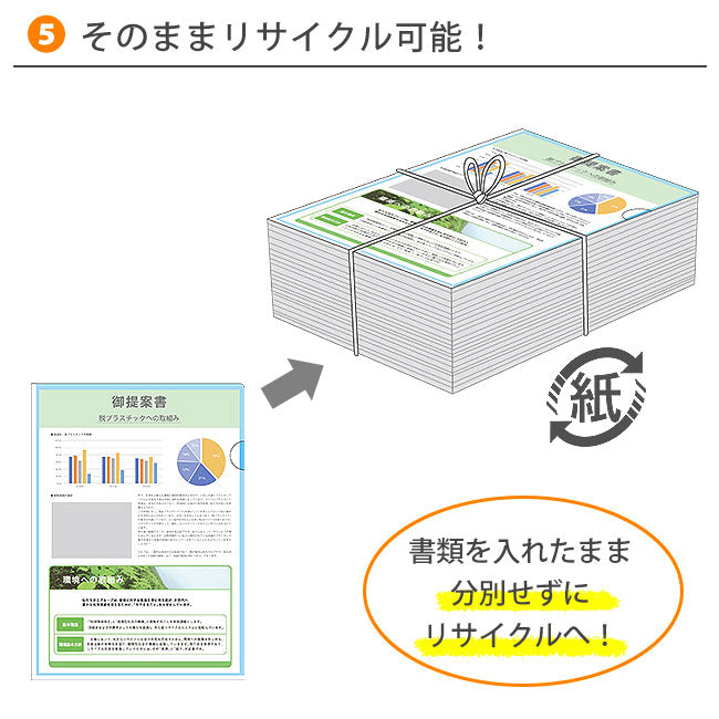 紙製 クリアファイル 『スケルペーパーファイル』 500枚入【一枚あたり16.5円お得!】