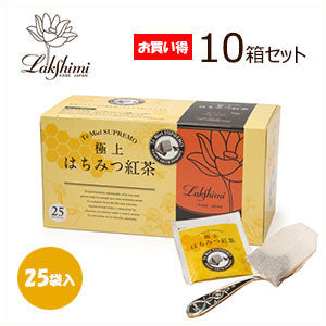 【新品】極上はちみつ紅茶 10箱セット　ラクシュミー　25袋×10箱 紅茶専門店ラクシュミー 極上はちみつ紅茶 2g×25袋入×10箱セット
